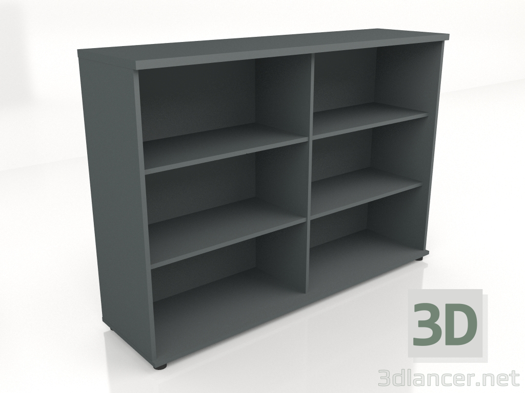 3d model Librería Estándar A3508 (1600x432x1129) - vista previa