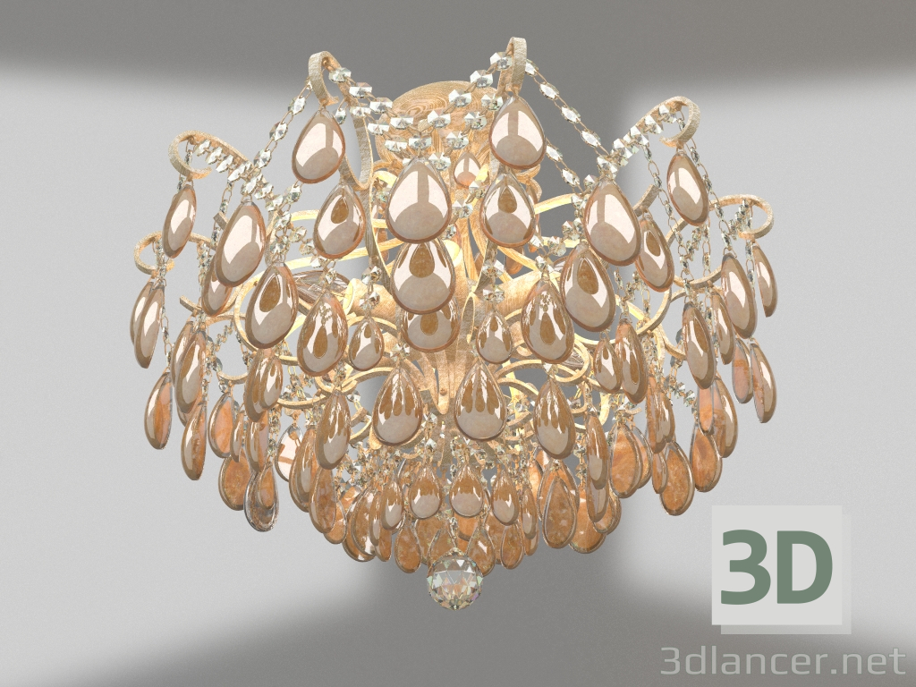 modello 3D Lampadario Chabrol (FR2302-CL-06-WG) - anteprima