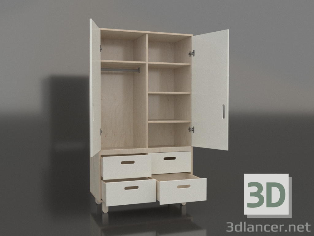 3d model Armario abierto TUNE HA (WNTHAA) - vista previa