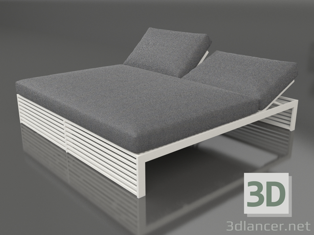 modello 3D Letto per riposo 200 (Grigio agata) - anteprima