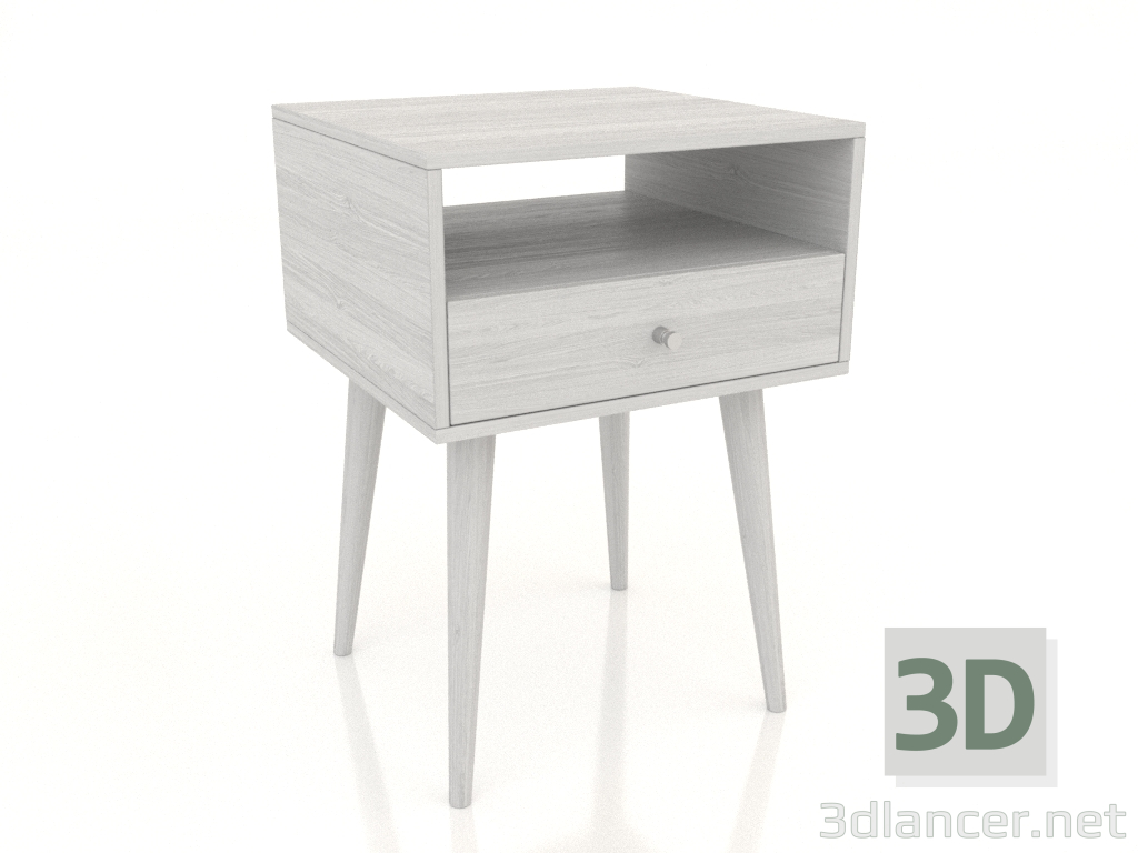 3D modeli Başucu sehpası 400 mm (beyaz RAL 9010) - önizleme