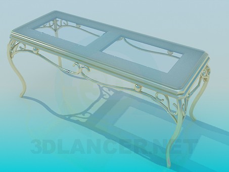 3D modeli Altın ayaklı tezgah - önizleme