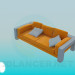 3d model Sofa with solid stand - preview