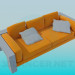 3d model Sofa with solid stand - preview