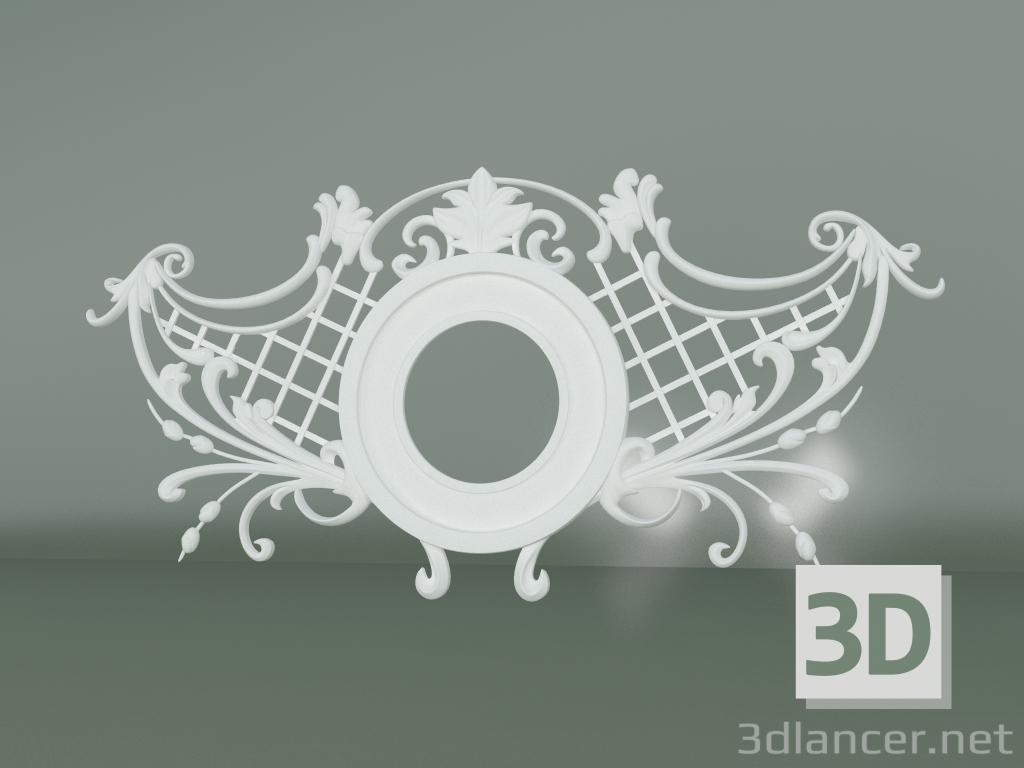 Modelo 3d Elemento de decoração de estuque ED137 - preview