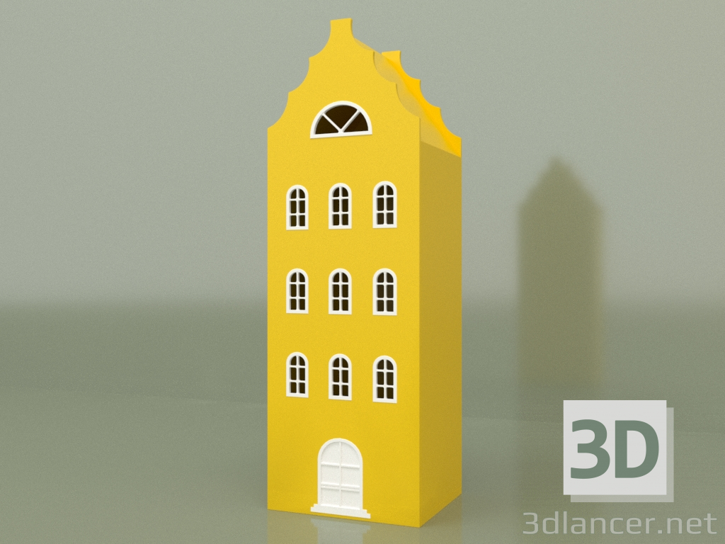 3d model Wardrobe house XL-9 (Yellow) - preview