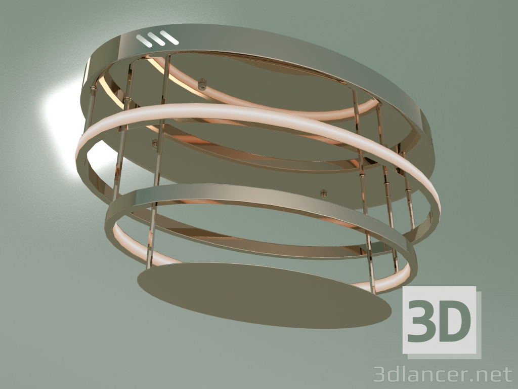 Modelo 3d Lâmpada LED de teto Chic 90160-2 (ouro) - preview