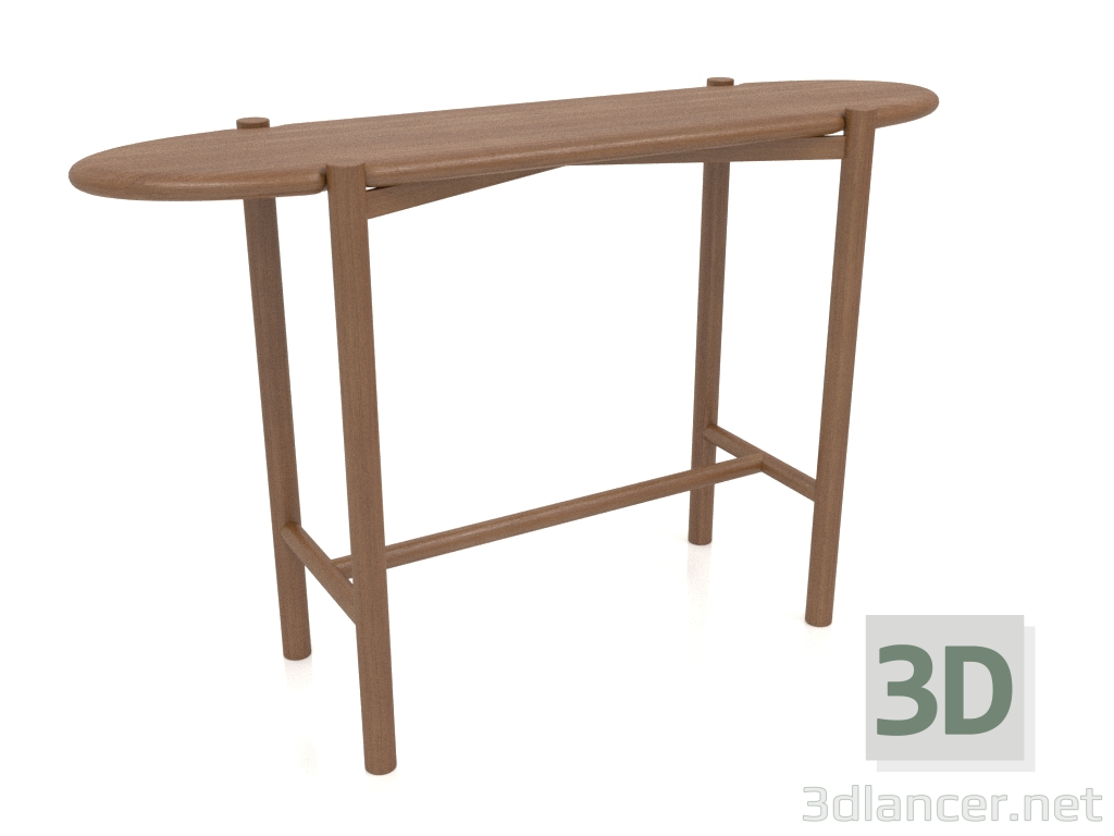 Modelo 3d Mesa de console KT 01 (1200x340x750, madeira marrom claro) - preview