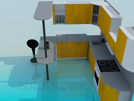 3d model Juego de cocina - vista previa