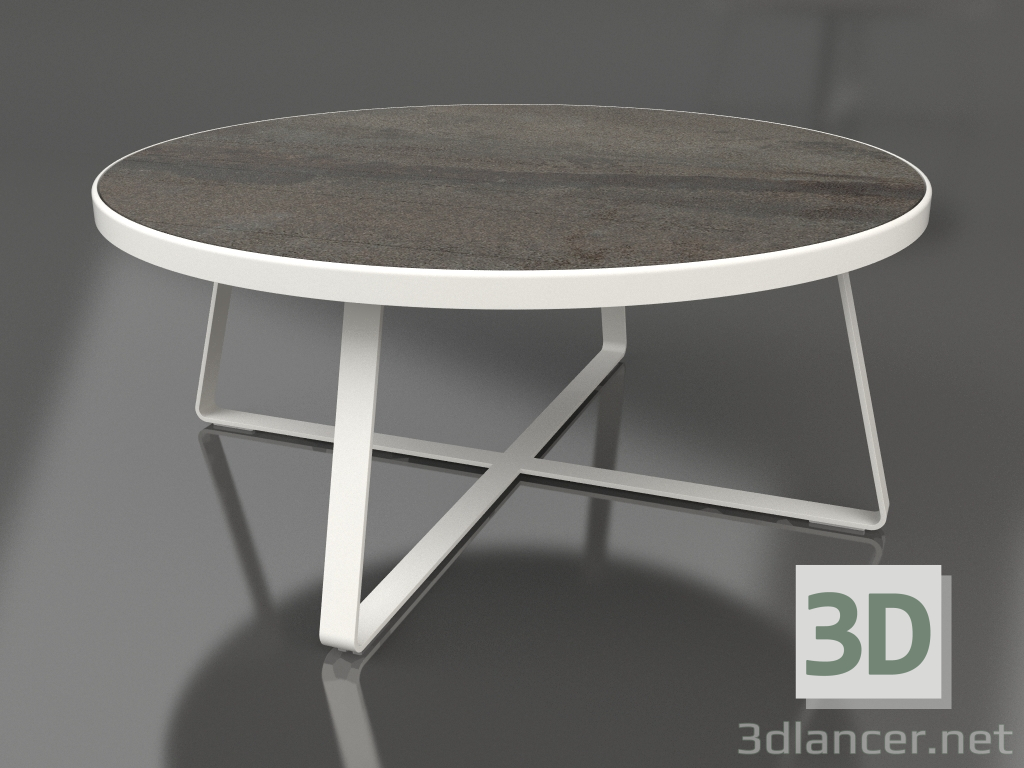 3d модель Стіл обідній круглий Ø175 (DEKTON Radium, Agate grey) – превью