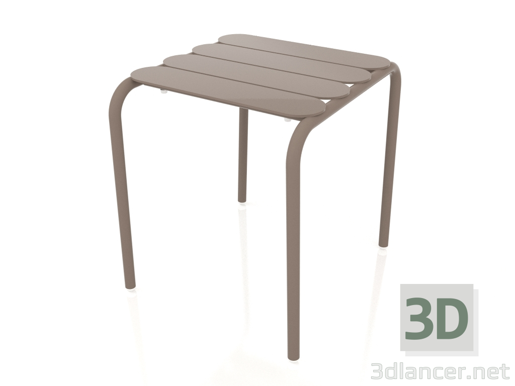 3D Modell Niedriger Stuhl. Beistelltisch (Bronze) - Vorschau