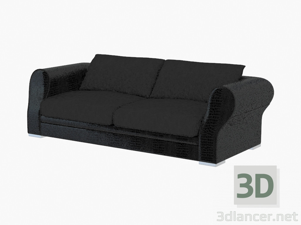 3d model Sofá de cuero moderno Otello (260х114х75) - vista previa