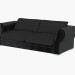 3D Modell Sofa modernes Leder Otello (260х114х75) - Vorschau