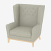 3d model Sillón cuero Aurora lounge - vista previa