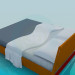 3d model Double bed - preview