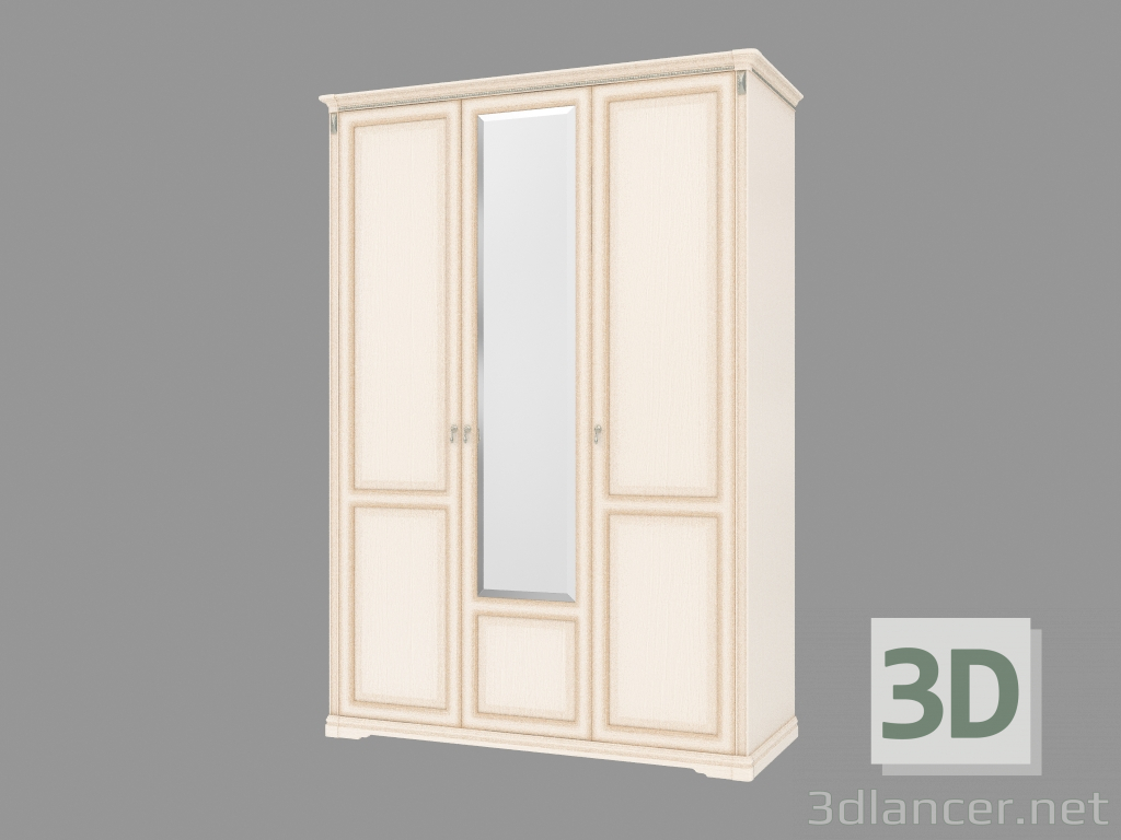 3D modeli Dava gardırop 3 kapılı (1644х2336х664) - önizleme