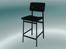 Silla de bar Loft (65 cm, negro)