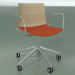 3d model Chair 0302 (5 wheels, with armrests, LU1, with seat cushion, bleached oak) - preview