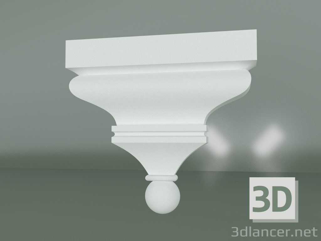 Modelo 3d Elemento de decoração de estuque ED139 - preview