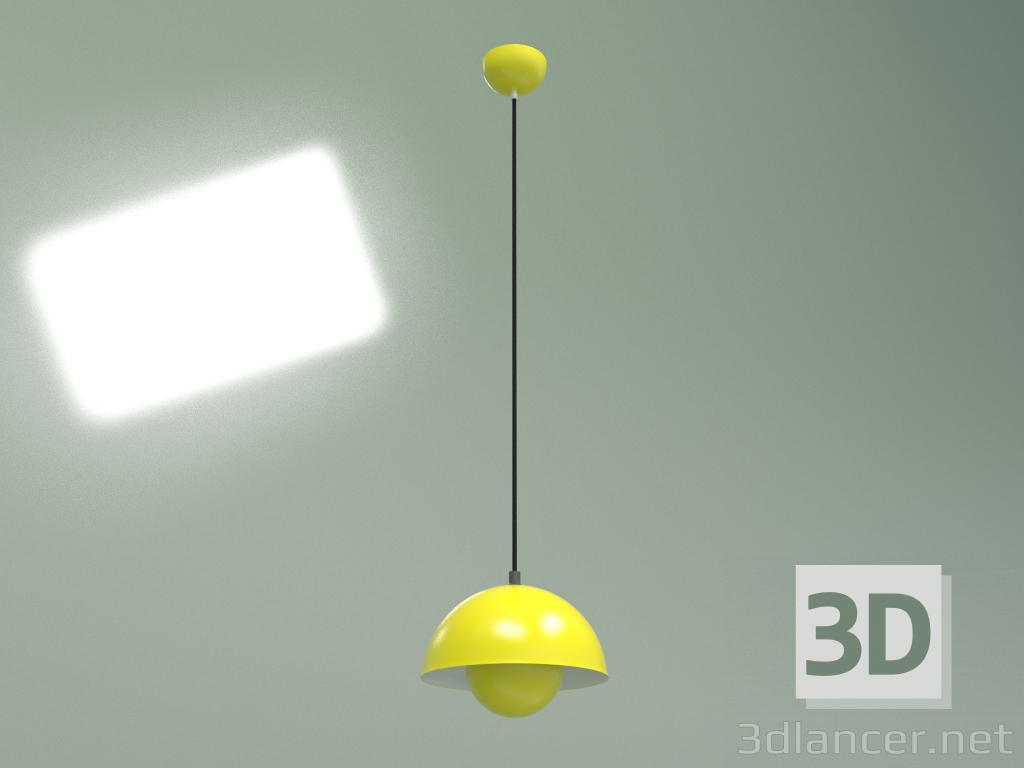 Modelo 3d Candeeiro pendente Vaso de flores 2 diâmetro 23 (amarelo) - preview