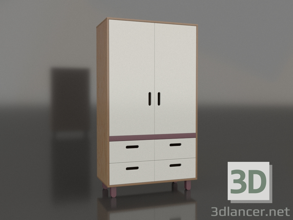 3d model Wardrobe closed TUNE HA (WXTHAA) - preview