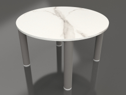 Table basse D 60 (Gris quartz, DEKTON Aura)