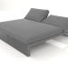 3D Modell Loungebett 200 (Anthrazit) - Vorschau