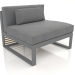 3d model Modular sofa, section 3 (Anthracite) - preview