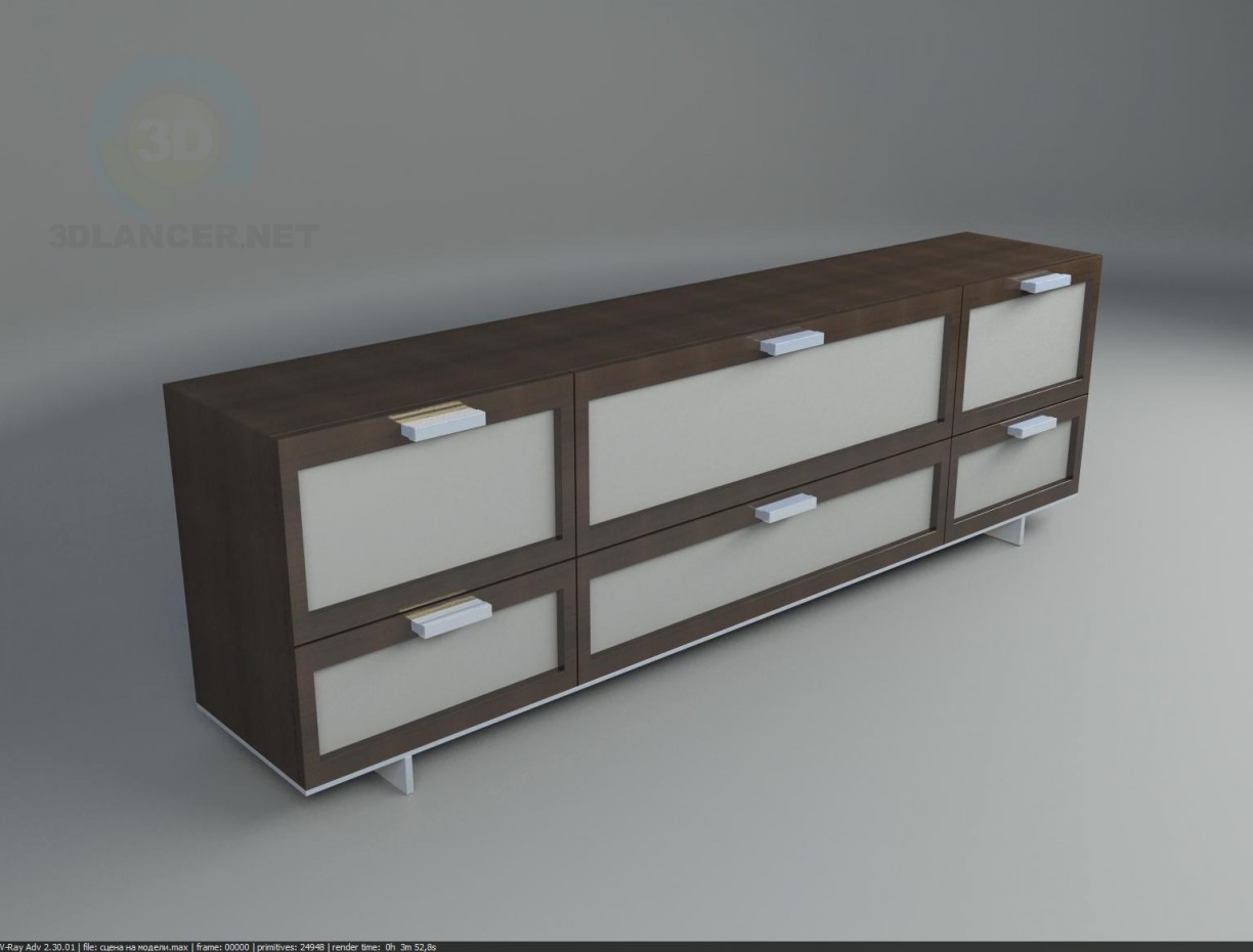 modello 3D commode - anteprima