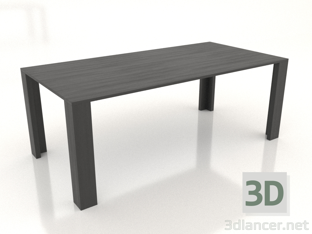 3D Modell Serenity Esstisch 2000x1000x750 mm (Option 4) - Vorschau 3D Modell Serenity Esstisch 2000x1000x750 mm (Option 4) - Vorschau