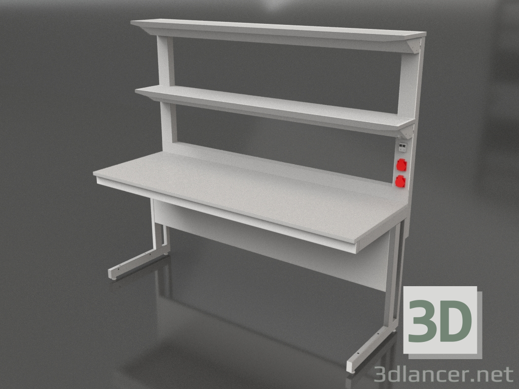 3d model Laboratory table with two shelves LK-1800 SP 770 - preview