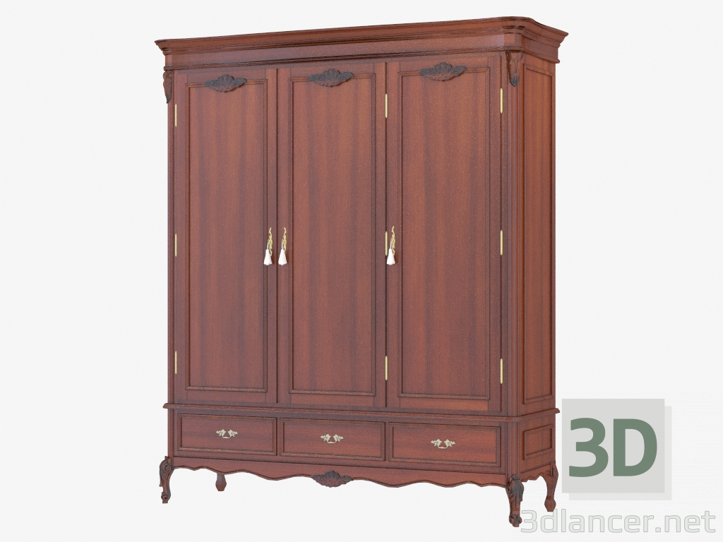 modèle 3D mur armoire BN8829 (un arbre avec une patine noire) - preview