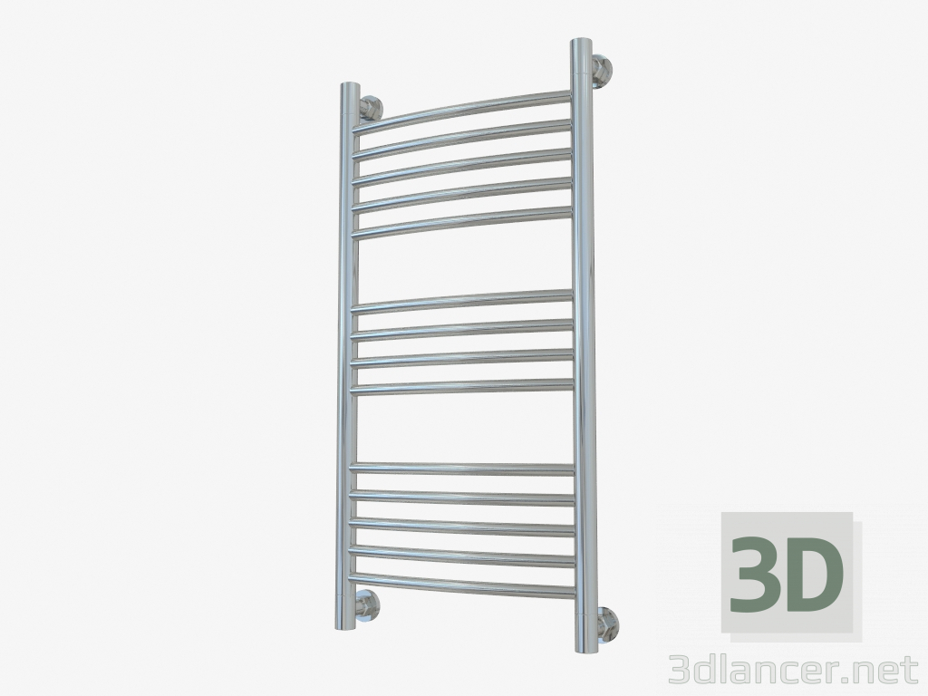 3d модель Полотенцесушитель Богема+ изогнутый (800x400) – превью