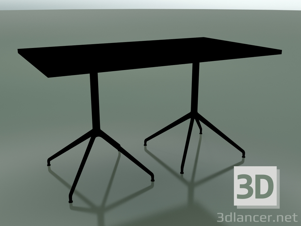 Modelo 3d Mesa retangular com base dupla 5703, 5720 (H 74 - 79x139 cm, Preto, V39) - preview