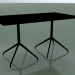 3D Modell Rechteckiger Tisch mit doppelter Basis 5703, 5720 (H 74 - 79x139 cm, Schwarz, V39) - Vorschau