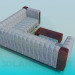 3d model Corner sofa with coffee table - preview