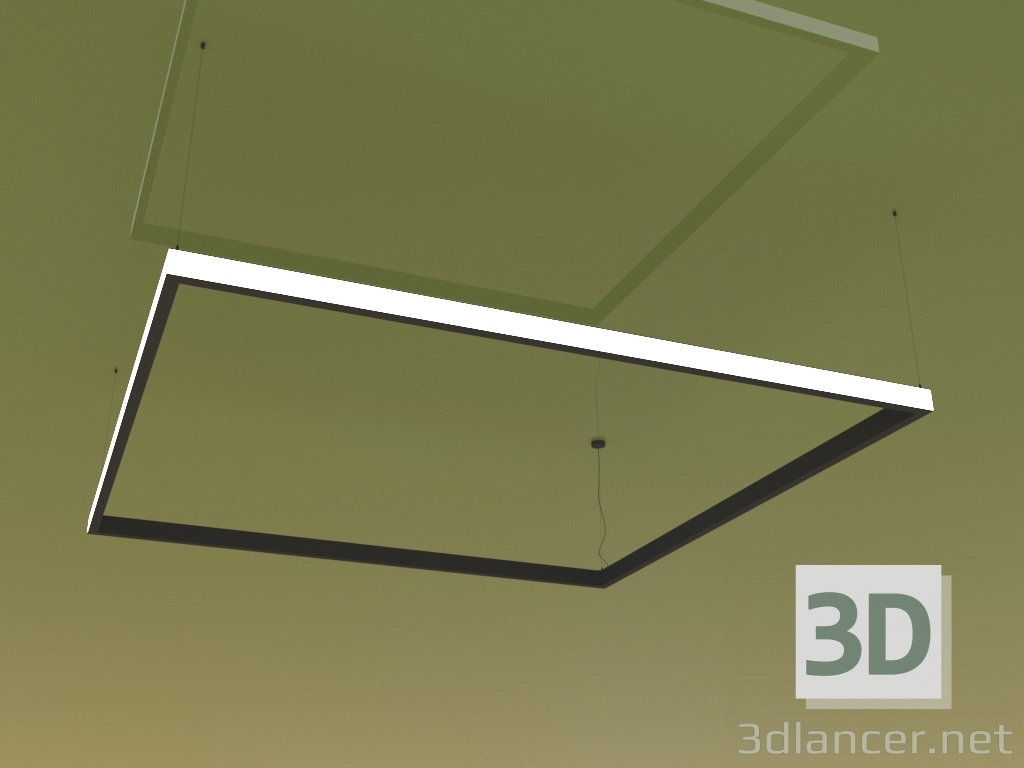 3d model Luminaria KVADRATO SIDE (2205 mm) - vista previa