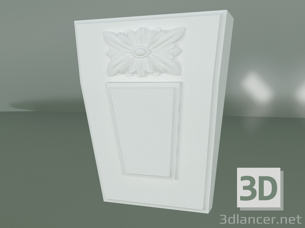 Modelo 3d Elemento de decoração de estuque ED140 - preview