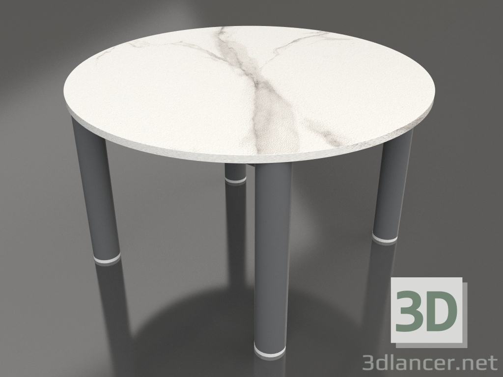 3d модель Стол журнальный D 60 (Anthracite, DEKTON Aura) – превью