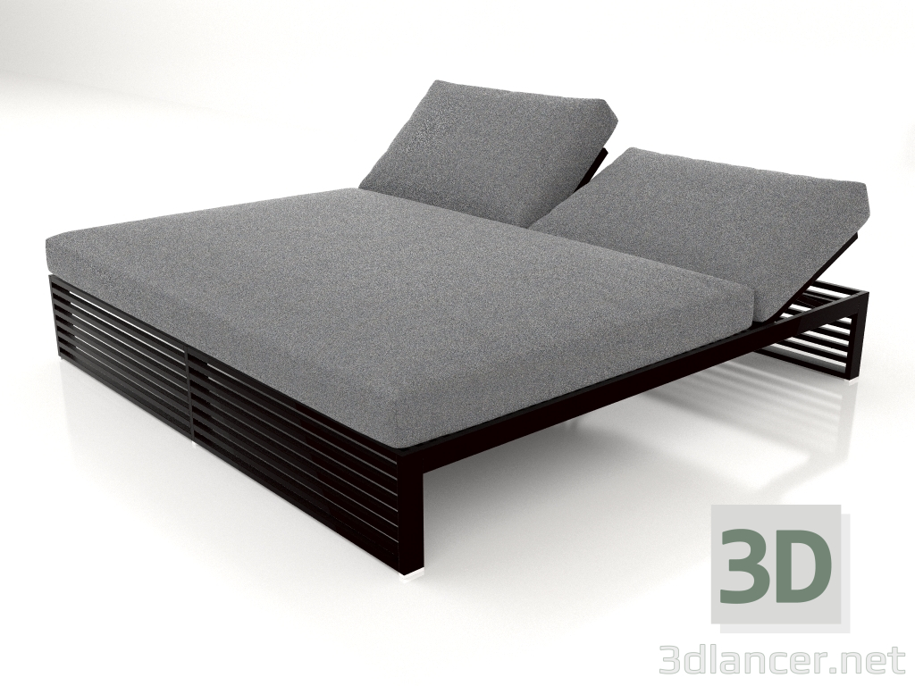 modello 3D Letto per riposo 200 (Nero) - anteprima