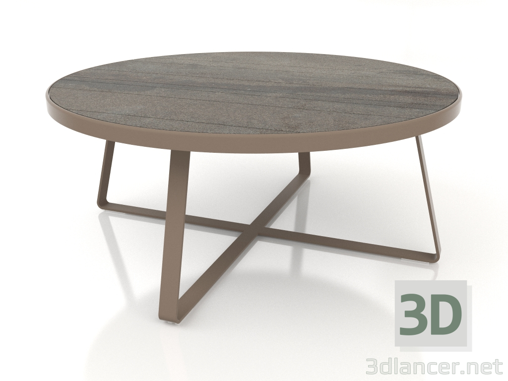 3d model Mesa de comedor redonda Ø175 (DEKTON Radium, Bronce) - vista previa