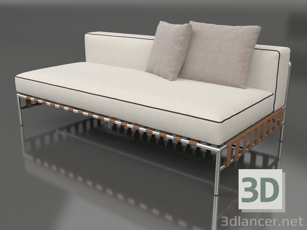 3d model Módulo sofá, sección 4 - vista previa