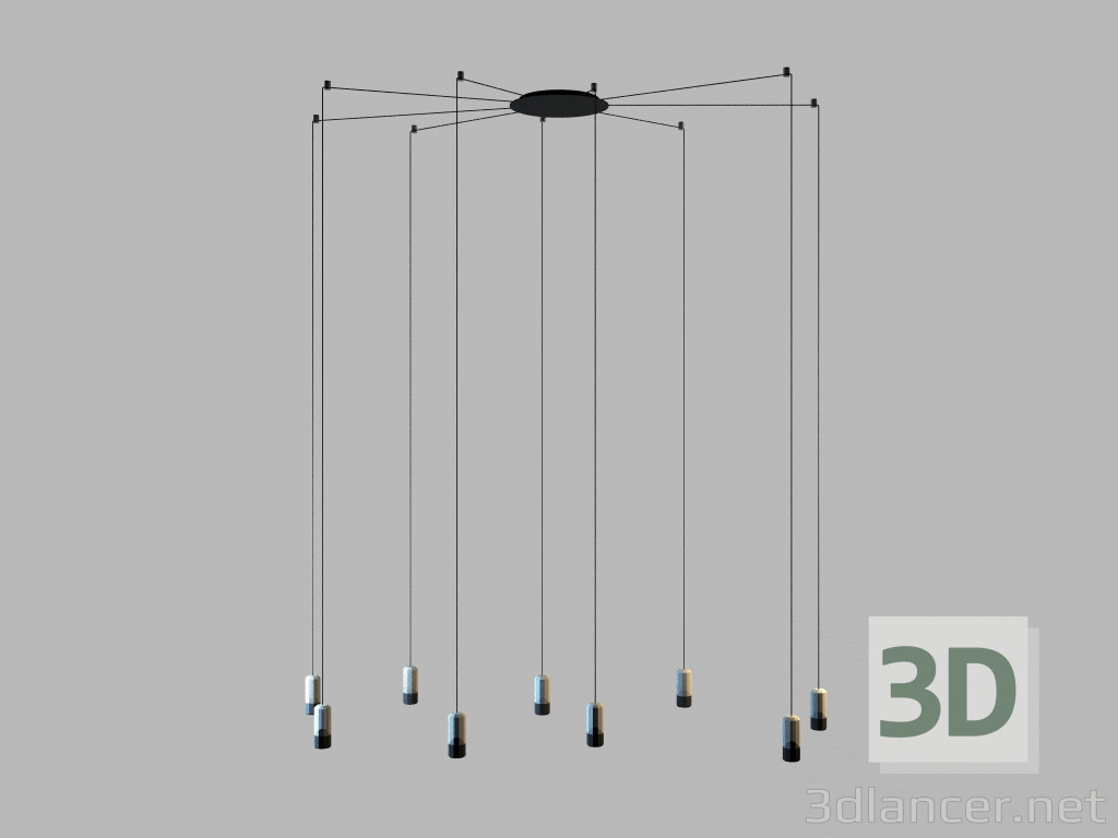 modèle 3D lampe suspendue 0360 - preview