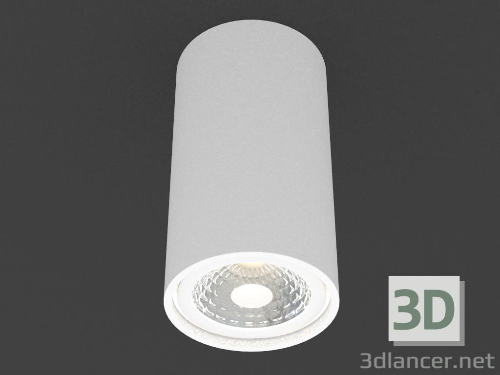 modello 3D lampada LED Superficie (N1595 White_RAL9003) - anteprima