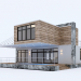 3d Residential house from containers model buy - render