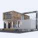 3d Residential house from containers model buy - render