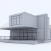 3d Residential house from containers model buy - render