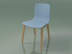 Silla 3947 (4 patas de madera, polipropileno, roble)