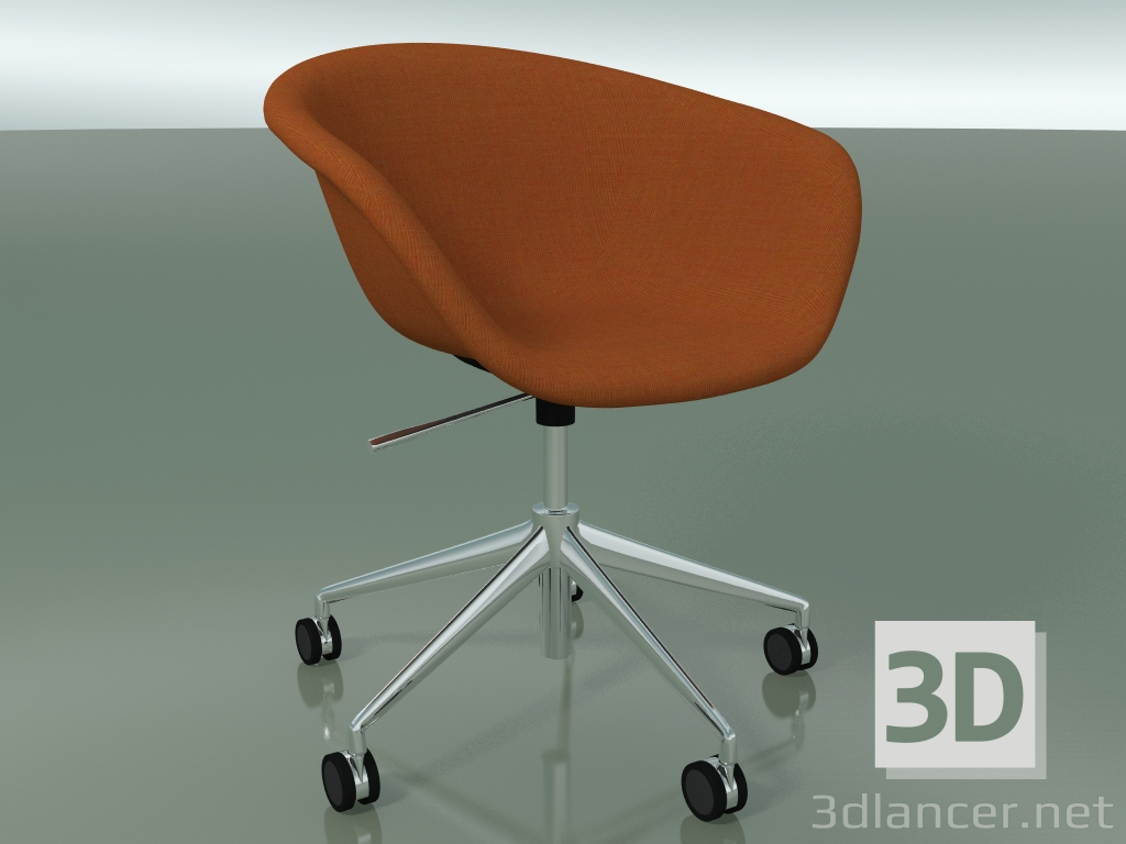 modello 3D Sedia 4239 (5 ruote, girevole, con rivestimento f-1221-c0556) - anteprima