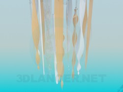 Lamp with glass icicles